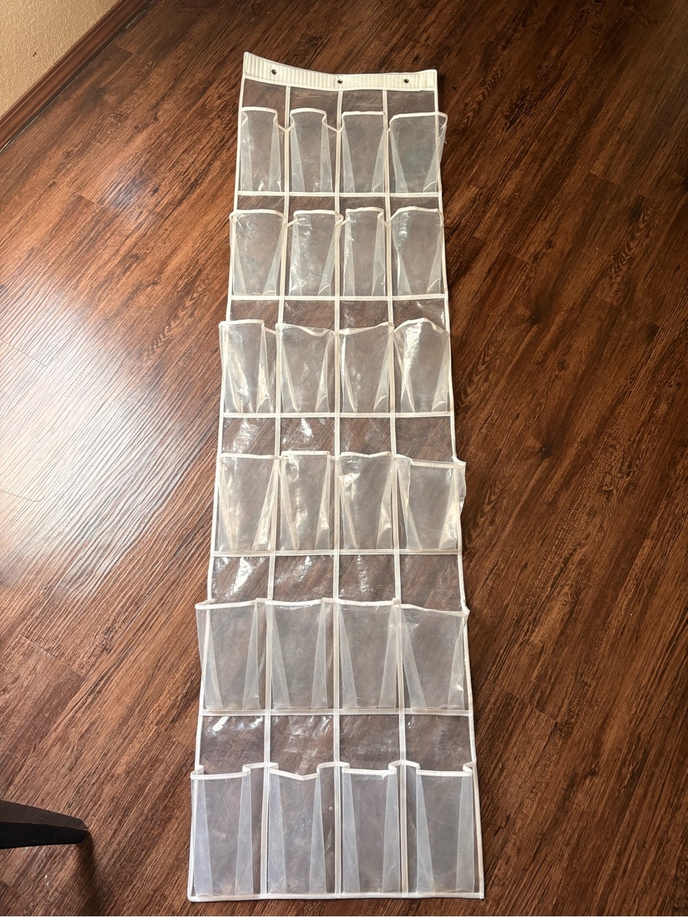 Clear Over-the-Door 24-Pocket Shoe and Accessory Organizer